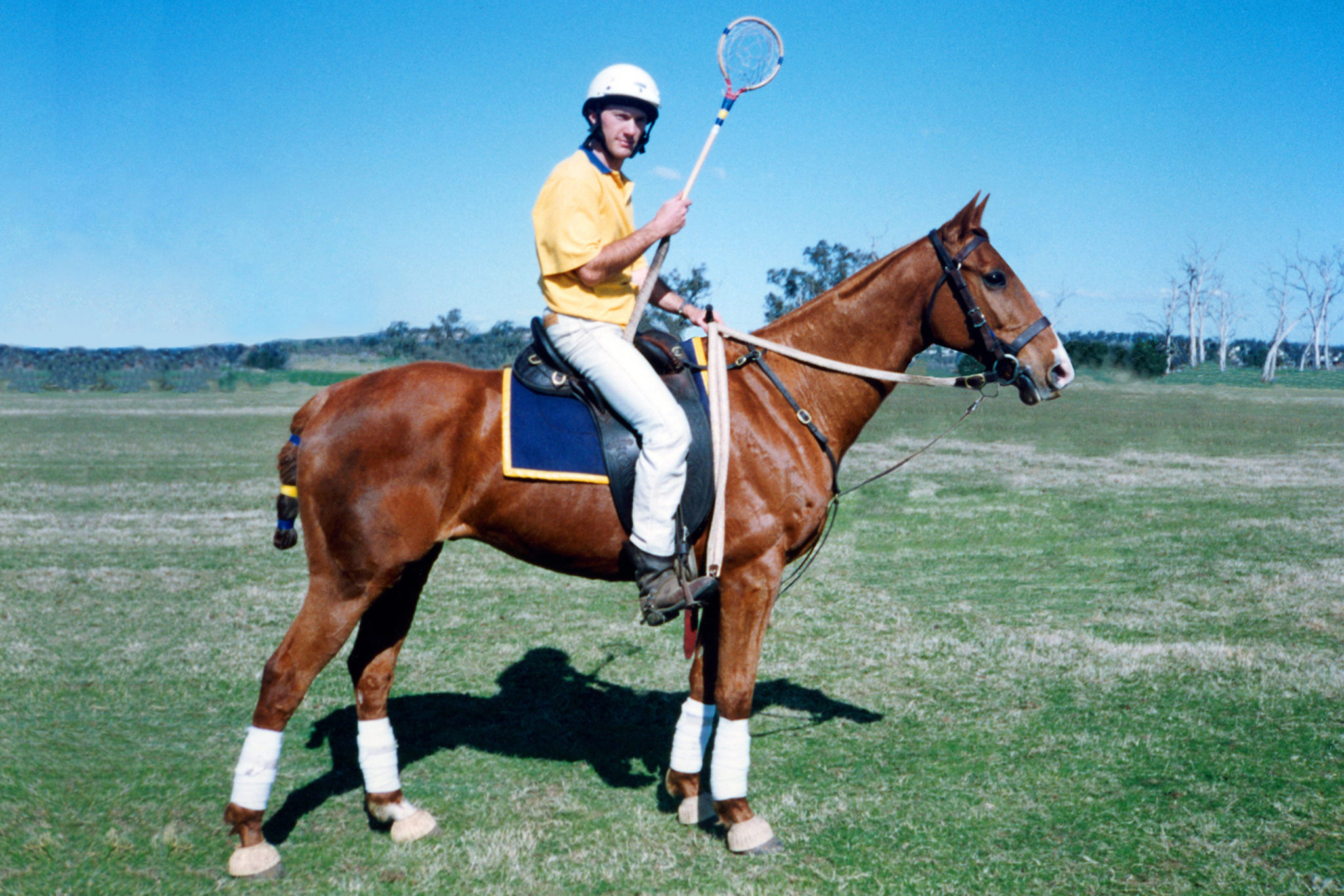 Lachlan & Banjo, Polocrosse Carnival, NSW, 1993 A